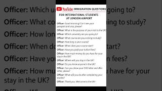 Most Common Immigration Questions for International Student at✈️ Heathrow Airport #Faizadabroad /🇬🇧