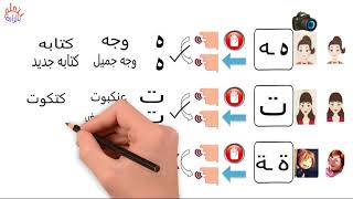 لغة عربية - التاء المربوطة والتاء المفتوحة والهاء - إزاي تفرق بينهم في الإملاء