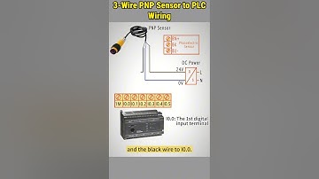 PNP Sensor to PLC Wiring #howto #sensor #wiring #connection