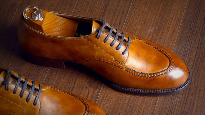 Making Handmade Derby Shoes with Hand-Dyed Leather