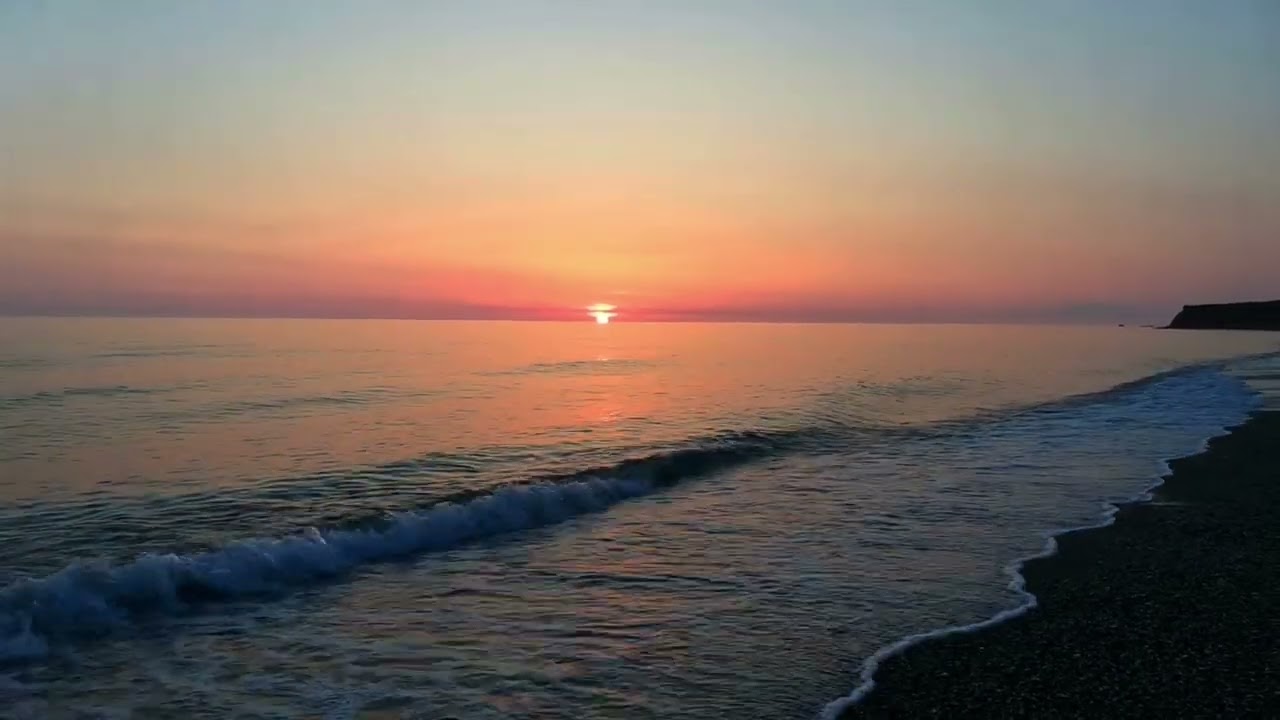 Закат на море. о. Сахалин. Май 2023. Релаксация.