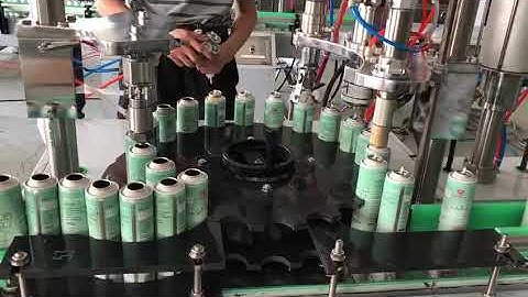 2800A compact automatic aerosol filling machine from JRPACKING !