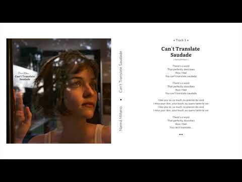 Nanná Millano - Can't Translate Saudade (Official Audio + Lyrics)
