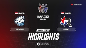 EVOS Legends vs RSG Slate HIGHLIGHTS MSC 2023 | EVOS vs RSG