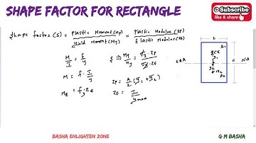 Shape For Rectangle II Plastic Analysis II G M Basha II