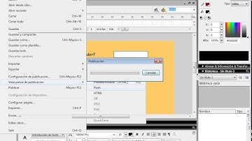 Flash 8: Trabajo con textos y crear botones con enlaces.