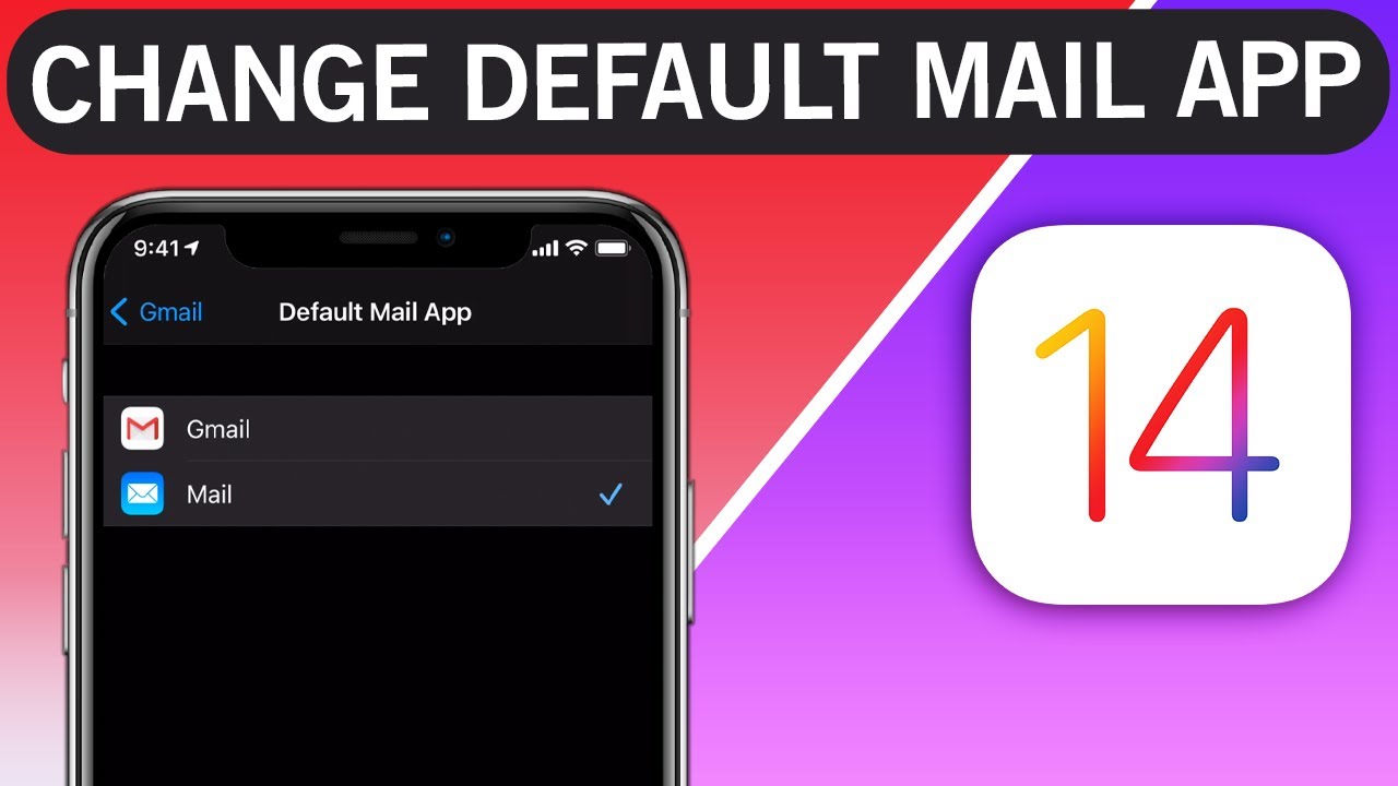 how to change email default on iphone xr