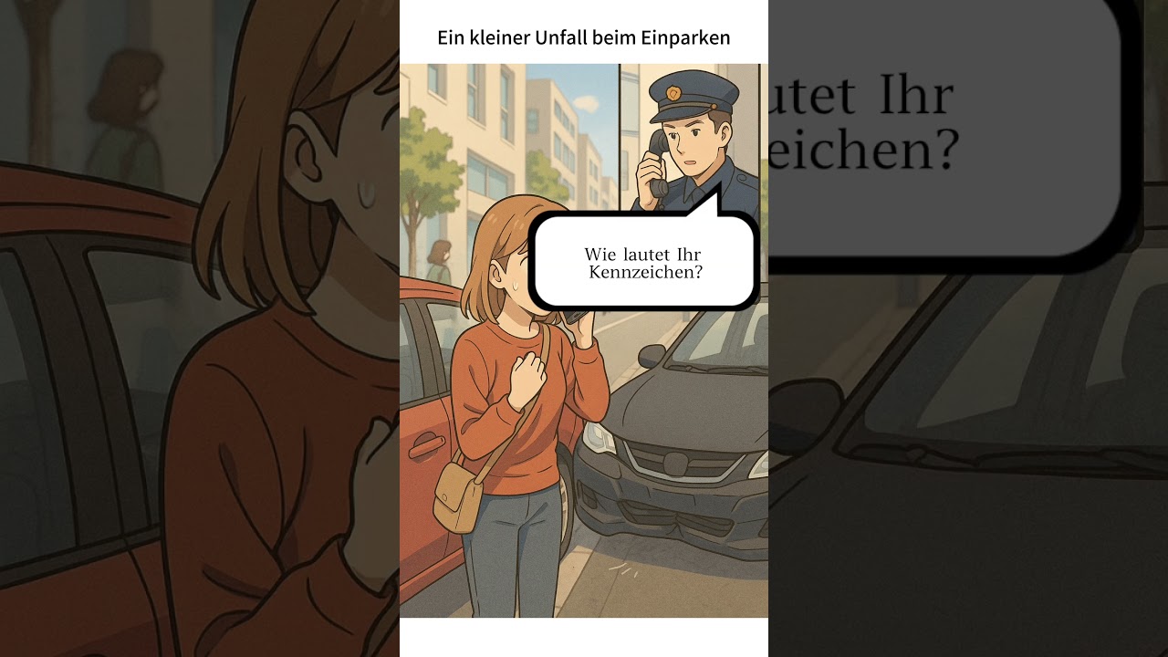 Ein kleiner Unfall beim Einparken 