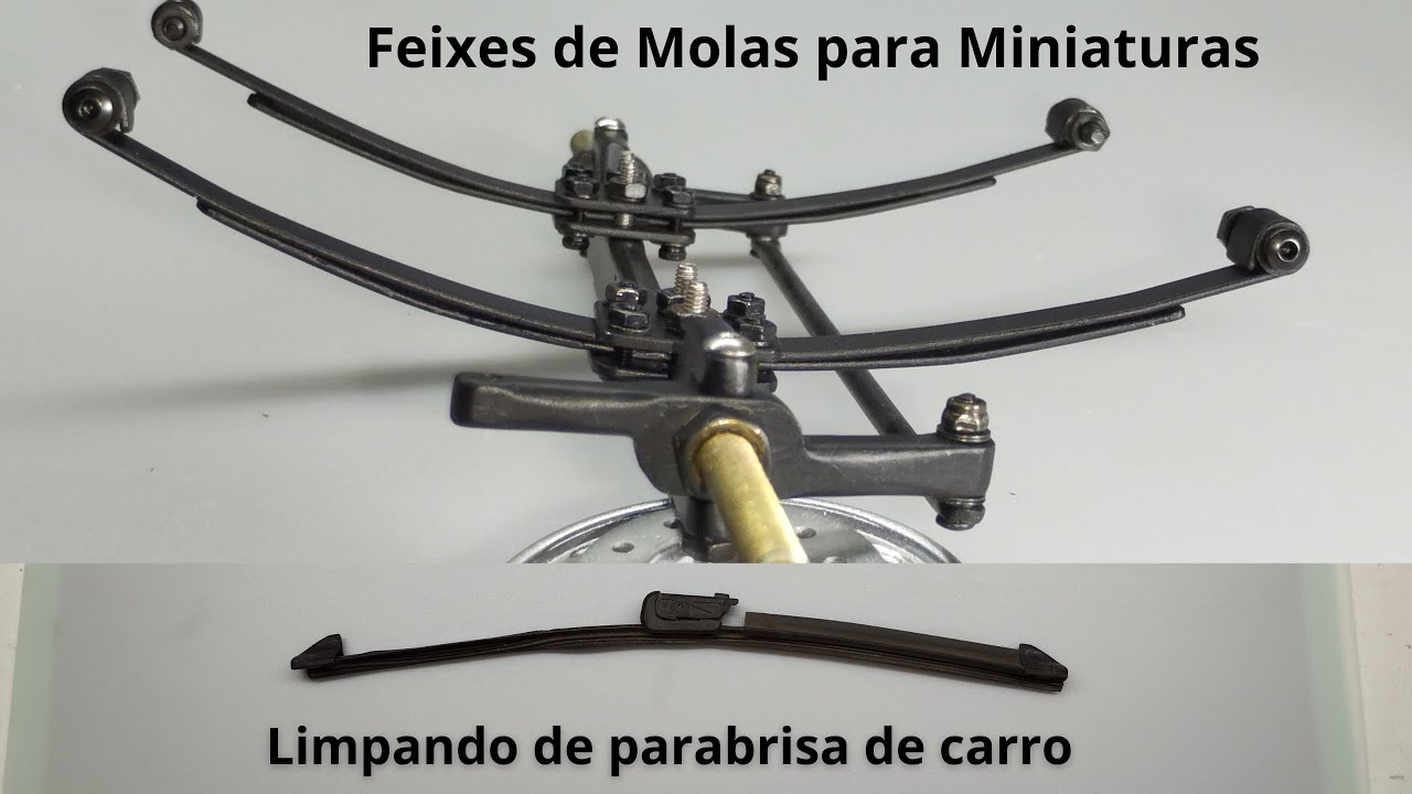 Feixes de Molas para Miniaturas com Limpador de Parabrisa de Carro