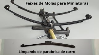 Feixes de Molas para Miniaturas com Limpador de Parabrisa de Carro