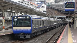 【営業運転 4日目】E235系1000番台（F-04編成）　津田沼駅2番線を発車