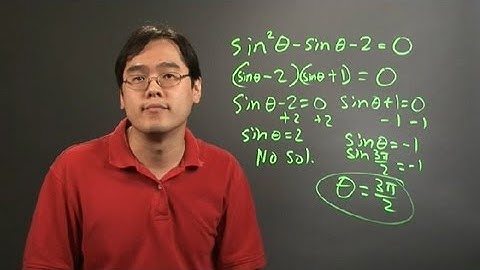 How to Solve Trigonometric Equations by Factoring : Trigonometry Education