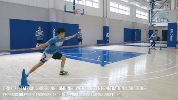 Defensive stance and defensive slides in basketball (episode 11 training drills)