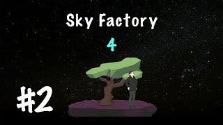 Minecraft SkyFactory 4 | The Start Of A Small Bonsai Tree Farm | Episode 2