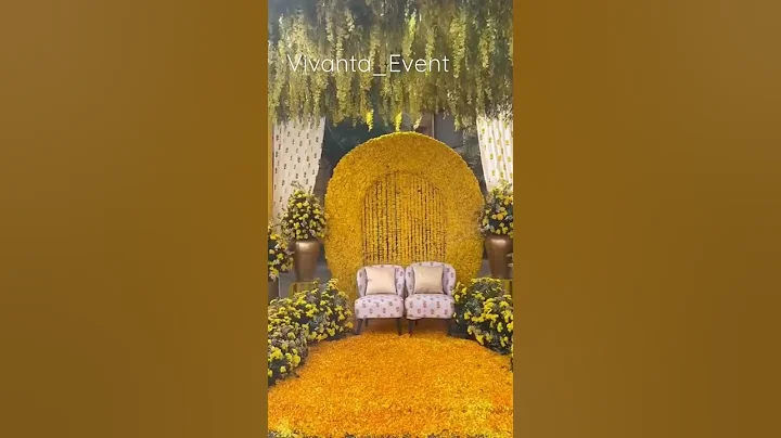 Haldi Decor || Vivanta Event Management || Dm For Order 👍👍