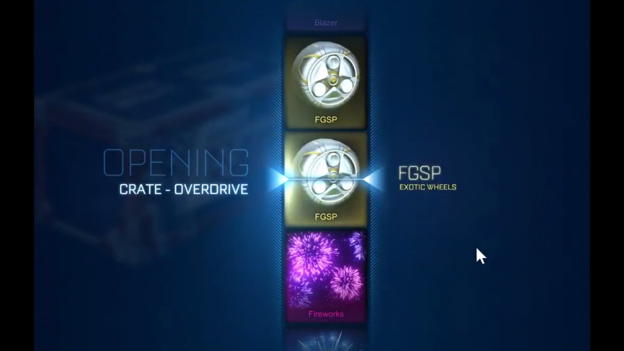 OPENING OVERDRIVE CRATES ROCKET LEAGUE