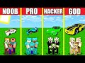 Minecraft Battle: SPORT CAR BUILD CHALLENGE - NOOB vs PRO vs HACKER vs GOD / Animation HOUSE TRUCK