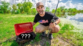 My First CATCH and COOK at My POND!!! (Delicious)