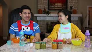Jazzy and Joshua's Baby Food Challenge! (REUPLOADED)