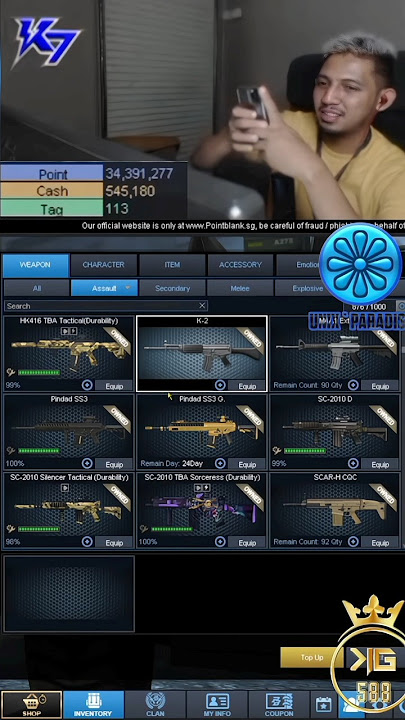 INI GACHA BUKAN UNTUK KAUM MENDANG MENDING, 3 WEAPON PERMANENT BOSS!!! #pointblank #pb #shorts