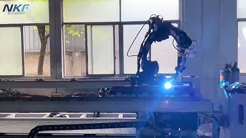 Automated welding by Yaskawa robot matched with our track and single-axis positioner.