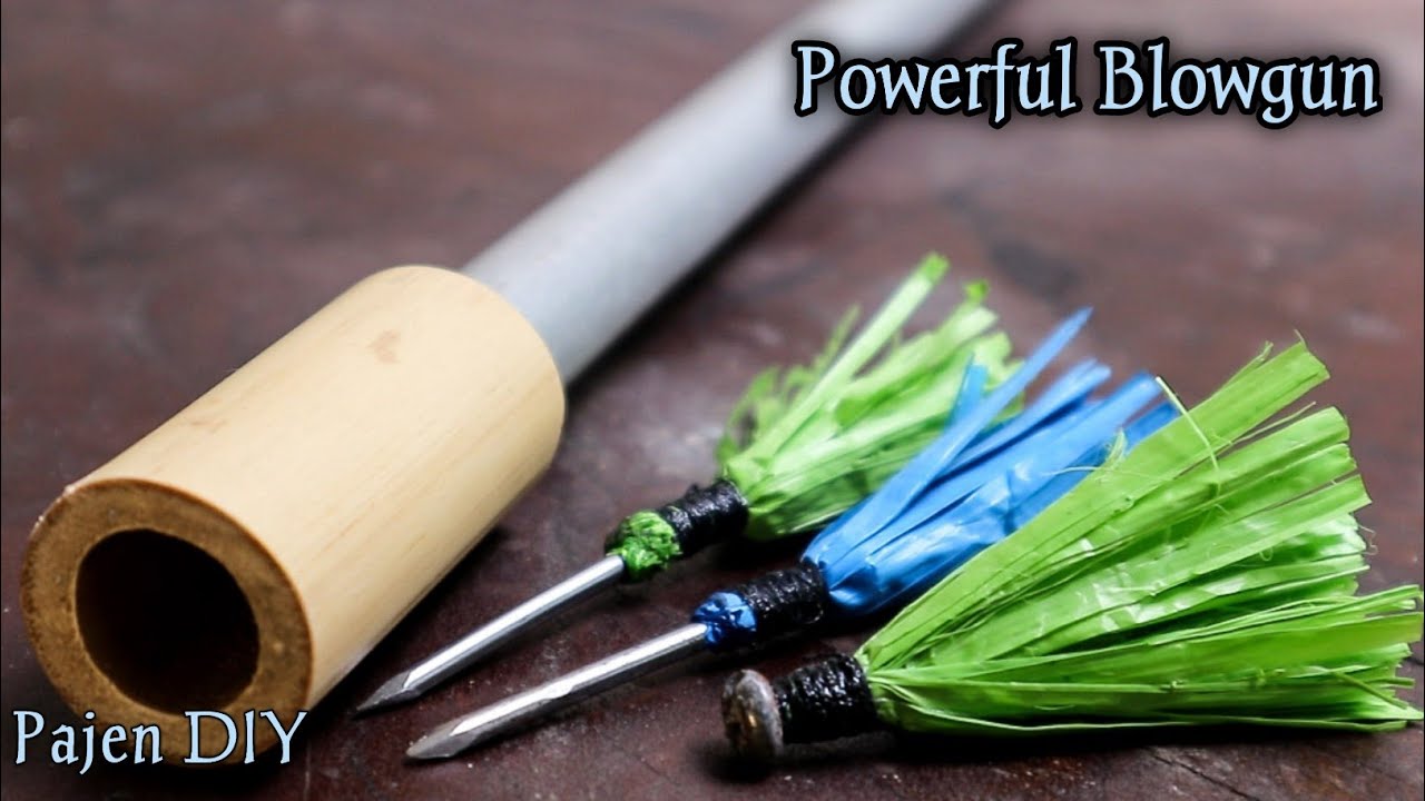 Making Powerful Blowgun From Aluminum Pipes Powerful blowgun YouTube
