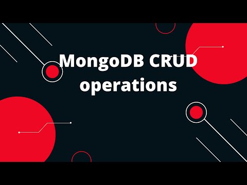 MongoDB CRUD operations MongoDB Tutorials