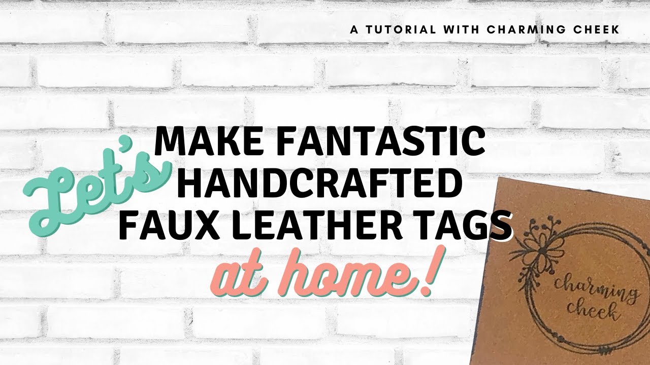 Tags for Handmade Items Faux Leather Labels for Handmade Products