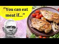Ramana said you can eat meat only if