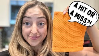 Homaxy 100% Cotton Waffle Weave Kitchen Dish Cloths, Ultra Soft Dish Towels Review #sponsored