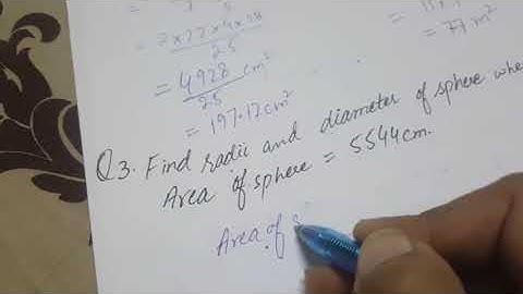 MATHS CLASS 8 CHAPTER 9 AREA AND VOLUME EXCERCISE 9.3 AREA OF SPHERE WITH REDUCE SYLLABUS NBF