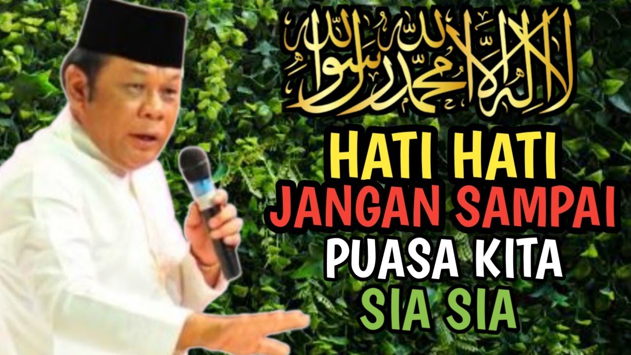 Hati Hati Jangan Sampai Puasa Kita tak Mendapatkan Pahala
