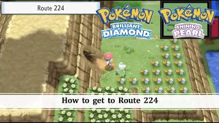 How to get to Route 224 in Pokemon Brilliant Diamond & Shining Pearl