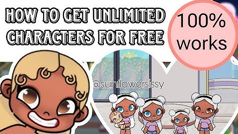 how to get unlimited characters for free in avatar world #avatarworld