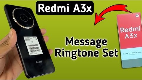 Redmi A3x message ringtone set kaise kare, how to change message ringtone in Redmi, ringtone setting