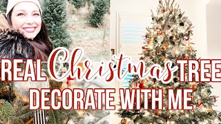 REAL CHRISTMAS TREE DECORATE WITH ME 2020 | REAL CHRISTMAS TREE DECORATION IDEAS