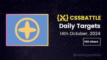 CSS Battle Daily Targets Solution | October 14, 2024 | #html #css #cssbattle