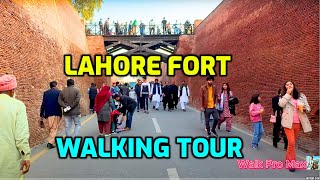 Old Lahore City Tour - Lahore Fort Tour - Pakistan City Walking Tour - 4K Video City Walk