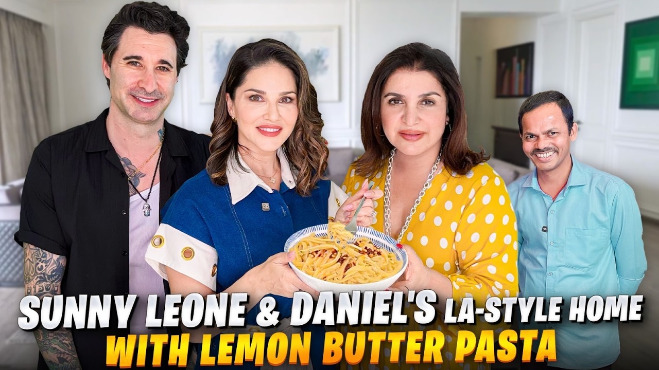 Sunny Leone's Stunning Home! Daniel Weber & Dilip Ka Wrestling Match Aur Butter Lemon Pasta!