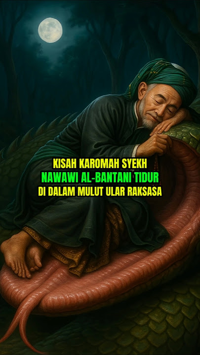 Kisah Karomah Syekh Nawawi Al-Bantani Tidur Di Dalam Mulut Ular Raksasa #syekhnawawialbantani #feed