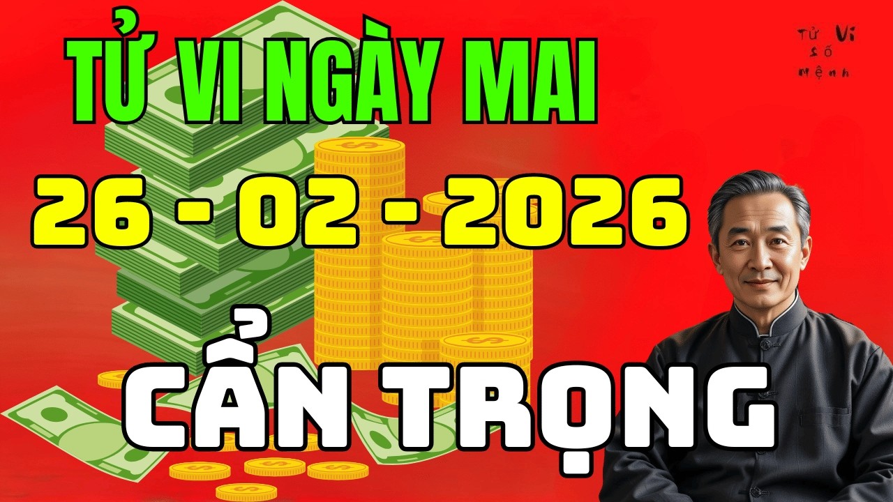 🔮 BẤT NGỜ Tử Vi 12 Con Giáp Ngày 26/02/2026: Tuổi Tuất Vượng Nhất, Tuổi Hợi Cẩn Trọng Hao Tài