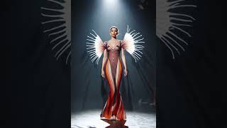 Lionfish-Inspired Dresses Exotic Ai Couture Fashion