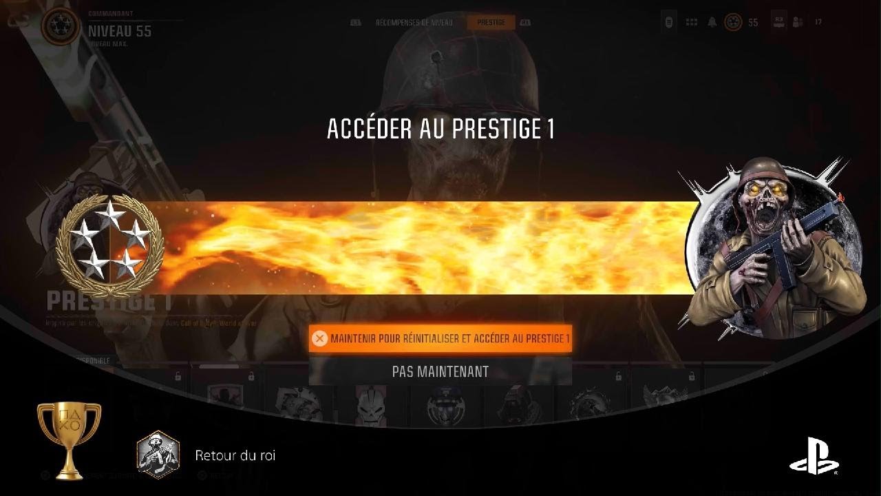 Call of Duty BO6 passage prestige 1