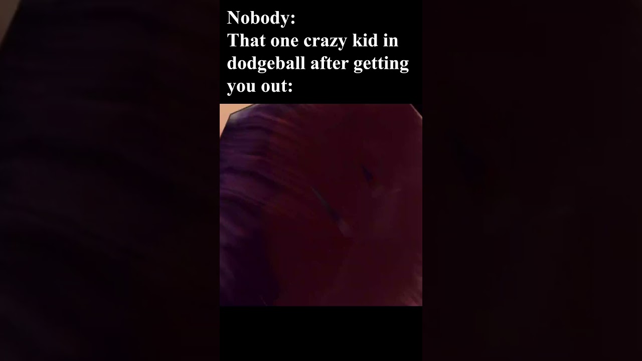 That One Kid in Dodgeball After Getting You Out  