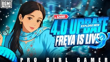 🔴CONQUEROR RANK PUSH BGMI 4.0 UPDATE w FREYA | TEAMCODE |#bgmi #bgmilive #shortslive #pubgmobile
