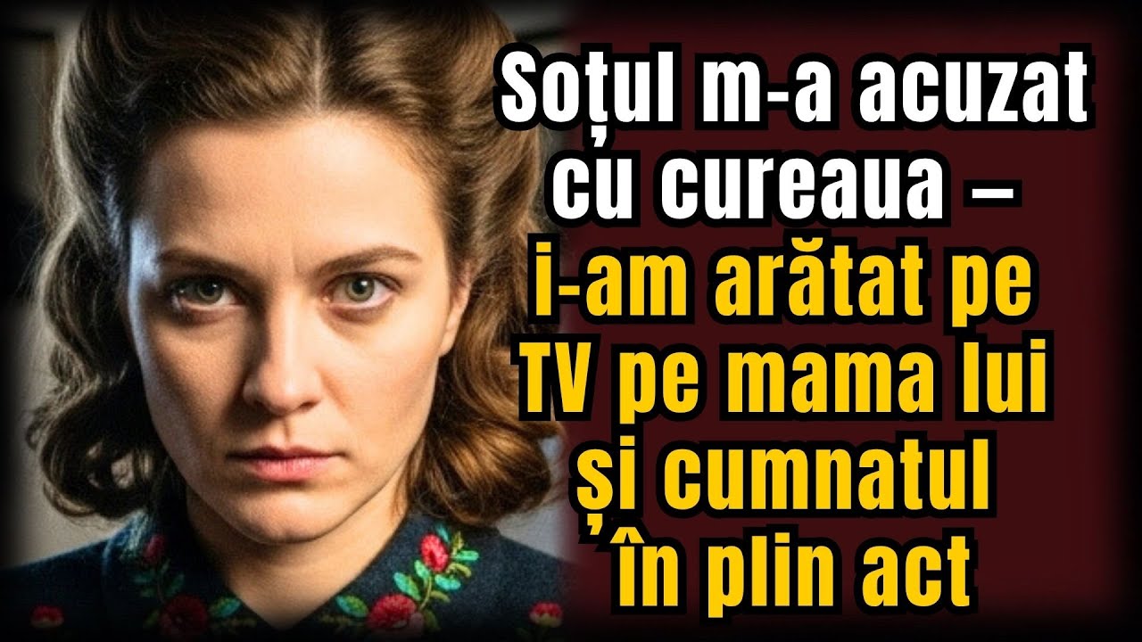 Soțul m-a acuzat cu cureaua — i-am arătat pe TV pe mama lui și cumnatul în plin act