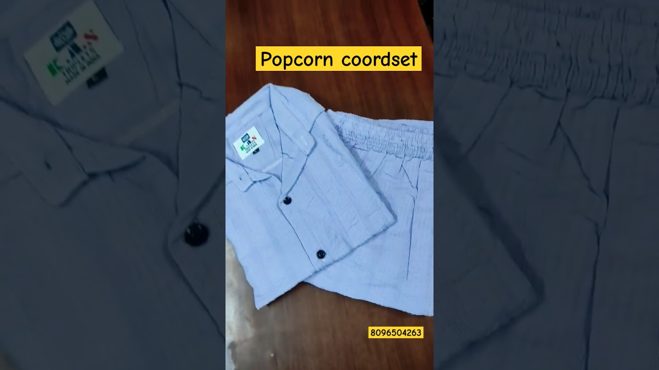 Popcorn Coordset For Mens Boys| Mens coordset 