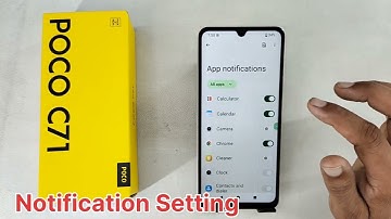 Poco c71 notification settings || Poco c71 me notification off kaise kare || Poco app notification