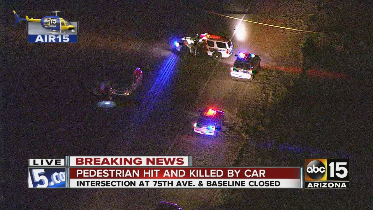 Pedestrian dies in Baseline Road Crash