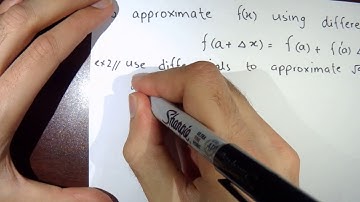 Linearization and Differentials- examples (01/08/2016)